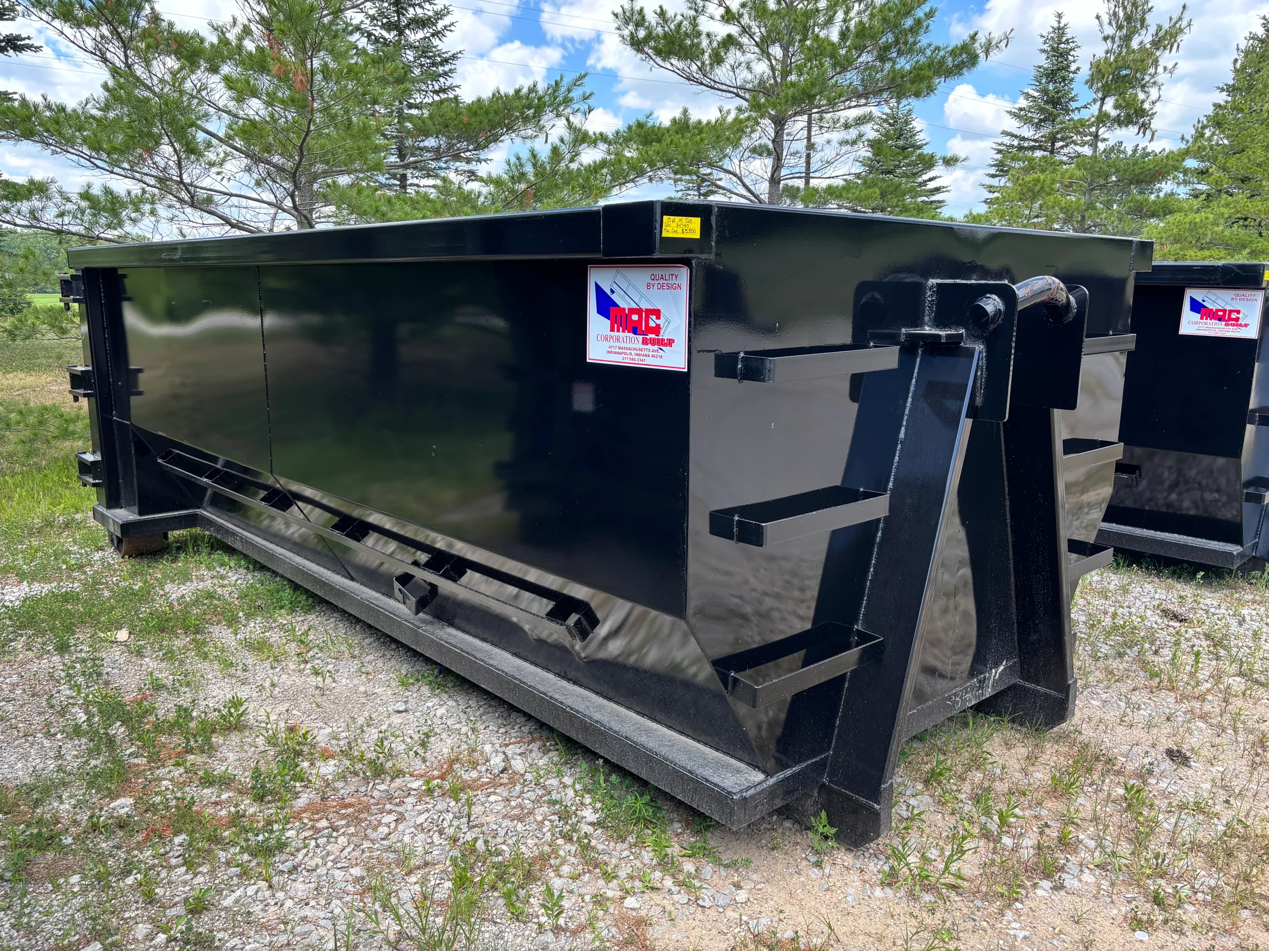 15 Yd 14' Tub Style Container - Black 15 Yd 14' Tub Style Container - Black - image 1 of 5